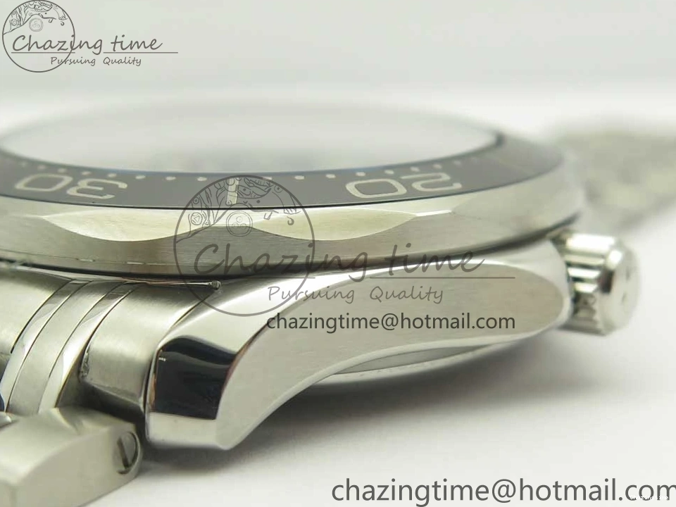 0120 WaterResistant Seamaster 300M SS MKS V3 1:1 Best Edition Black Dial Black Ceramic Bezel on SS Bracelet A 7981